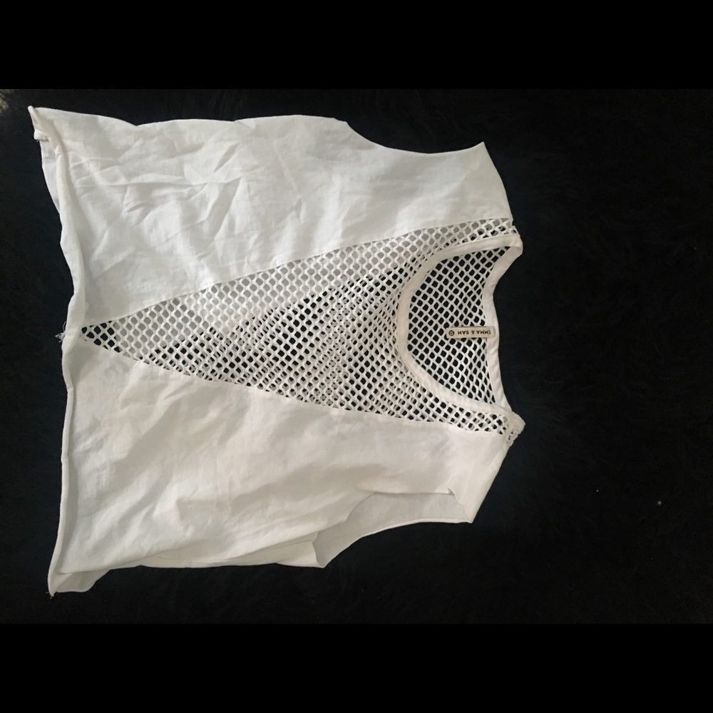White mesh top from LF - Picture 1 of 1